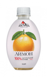 Безалкогольный напиток ASCANIA Лимон ПЭТ 0,33 л. 