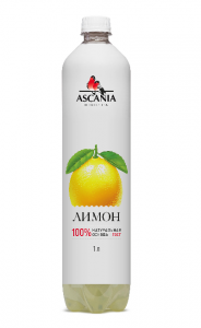 Безалкогольный напиток ASCANIA Лимон ПЭТ 1 л. 