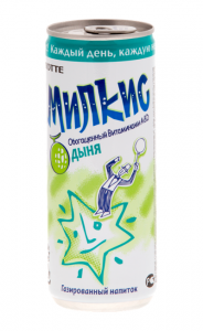 Молочный газированный напиток Милкис Дыня ж/б 250 мл