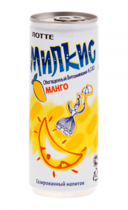 Молочный газированный напиток Милкис Манго ж/б 250 мл