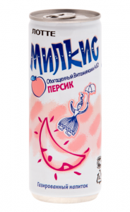 Молочный газированный напиток Милкис Персик 250 мл